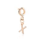 Charm's pour bracelet plaqué or rose 'x' - vue 1
