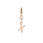 Charm's pour bracelet plaqué or rose 'x' - vue 2