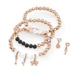 Charm's pour bracelet plaqué or rose 'x' - vue 3
