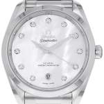 Montre d'occasion Omega Seamaster femme automatique acier - vue D1