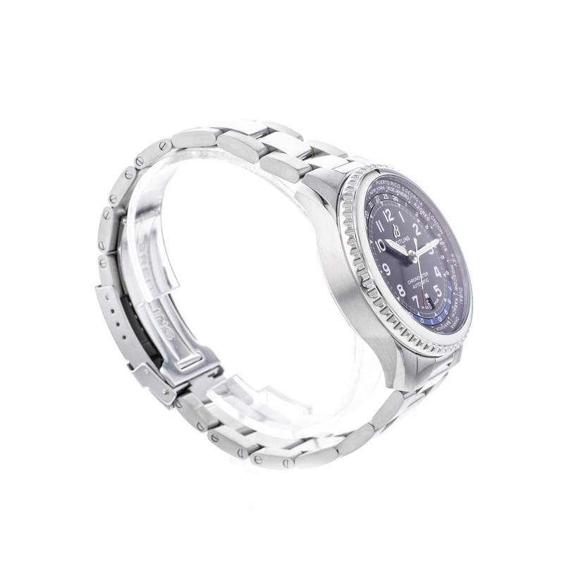 Montre d'occasion Breitling aviator acier homme automatique - vue D2