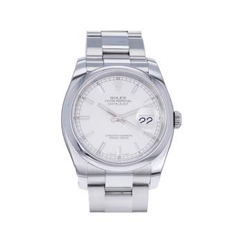 Montre d'occasion ROLEX DateJust homme mouvement automatique certifié (cosc) bracelet acier
