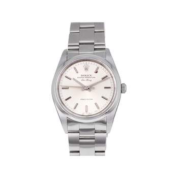 Montre d'occasion ROLEX Air King homme automatique bracelet acier
