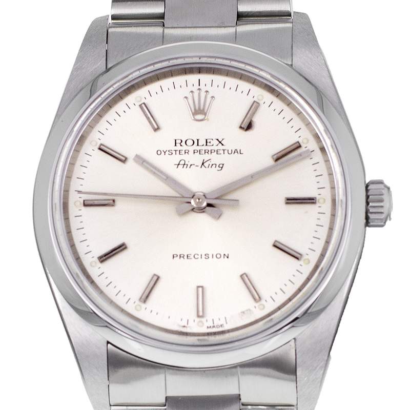 Montre d'occasion ROLEX Air King homme automatique bracelet acier - vue D1