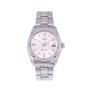 Montre d'occasion ROLEX Oyster Date mixte mouvement automatique certifié (cosc) bracelet acier