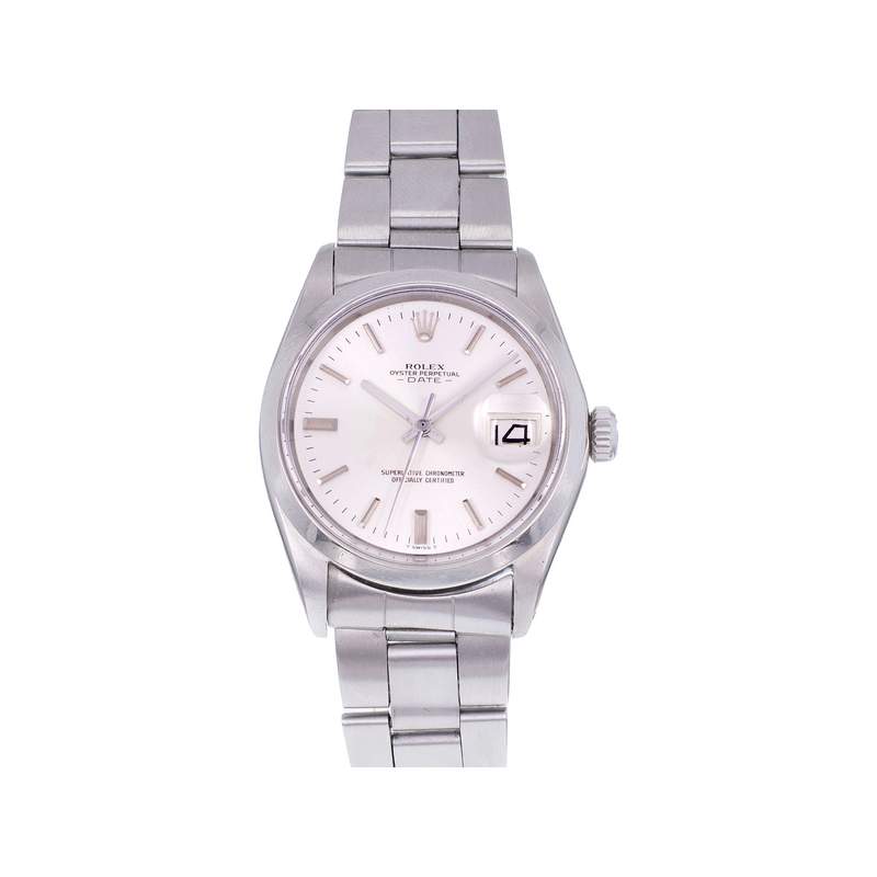 Montre d'occasion ROLEX Oyster Date mixte mouvement automatique certifié (cosc) bracelet acier - vue 1
