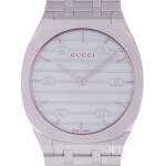 Montre d'occasion GUCCI 25H mixte quartz bracelet acier - vue D1