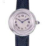 Montre d'occasion CARTIER Trinity femme quartz bracelet cuir cresus - vue D1
