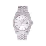 Montre d'occasion ROLEX DateJust homme mouvement automatique certifié (cosc) bracelet acier - vue 1