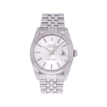 Montre d'occasion ROLEX DateJust homme mouvement automatique certifié (cosc) bracelet acier