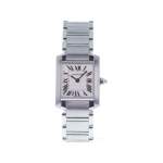 Montre d'occasion CARTIER Tank femme quartz bracelet acier - vue 1