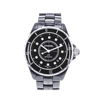 Montre d'occasion CHANEL J12 femme mouvement automatique certifié (cosc) bracelet céramique