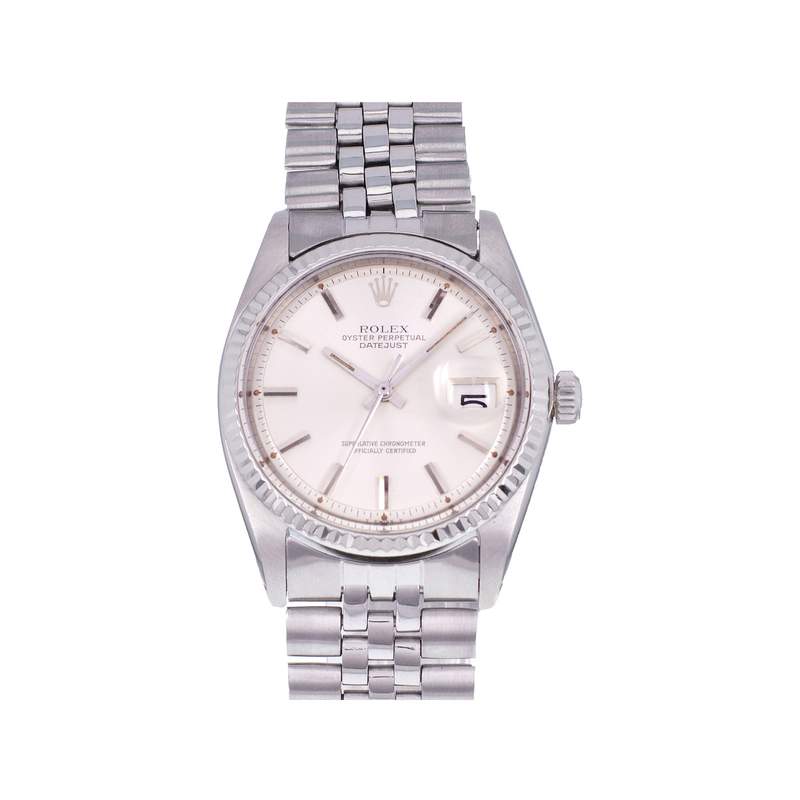 Montre d'occasion ROLEX DateJust homme mouvement automatique certifié (cosc) bracelet acier - vue 1