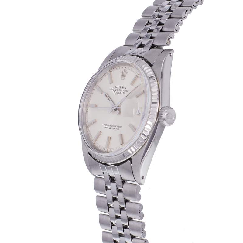 Montre d'occasion ROLEX DateJust homme mouvement automatique certifié (cosc) bracelet acier - vue D2