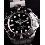 Montre d'occasion ROLEX Sea-Dweller homme mouvement automatique certifié (cosc) bracelet acier - vue D2