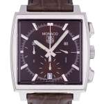 Montre d'occasion TAG HEUER Monaco homme automatique bracelet cuir d'origine - vue D1