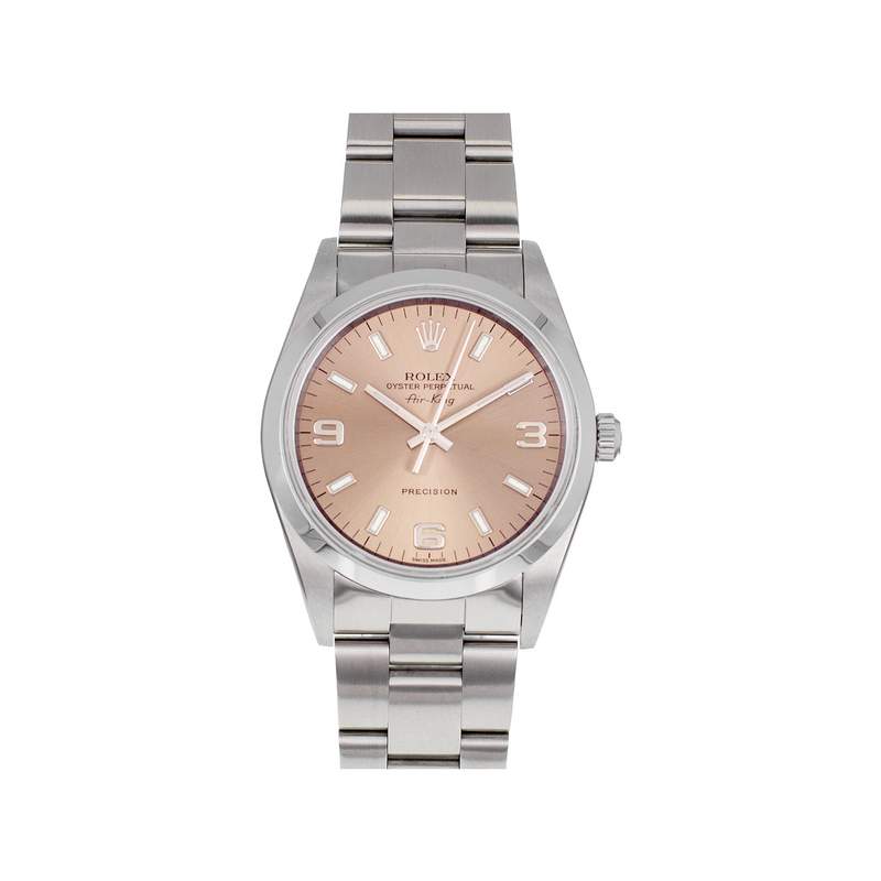 Montre d'occasion ROLEX Air King homme automatique bracelet acier - vue 1