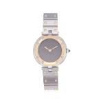 Montre d'occasion CARTIER Santos femme quartz bracelet or jaune 750/000 et acier - vue 1