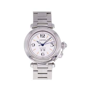 Montre d'occasion CARTIER Pasha mixte automatique bracelet acier