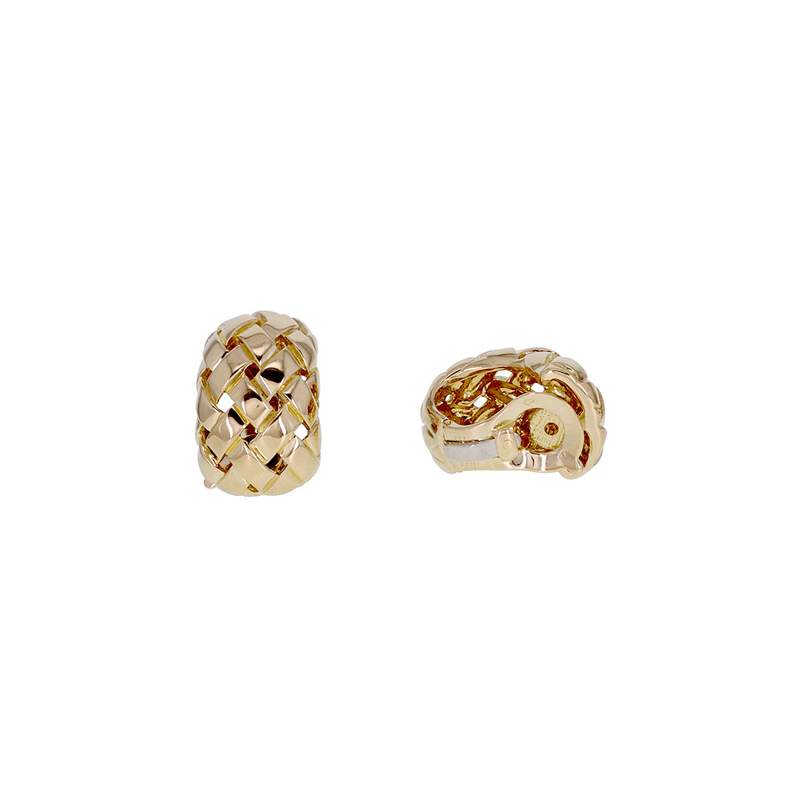 Boucles oreilles d'occasion VAN CLEEF & ARPELS Cannage or jaune 750/1000 - vue 1