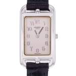 Montre d'occasion HERMES Cape Cod femme quartz bracelet cuir cresus - vue D1