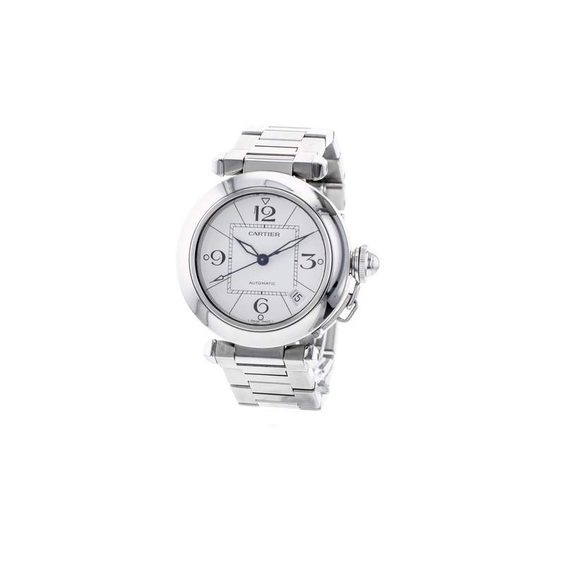 Montre d'occasion CARTIER Pasha femme automatique bracelet acier - vue D3