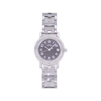 Montre d'occasion HERMES Clipper femme quartz bracelet acier