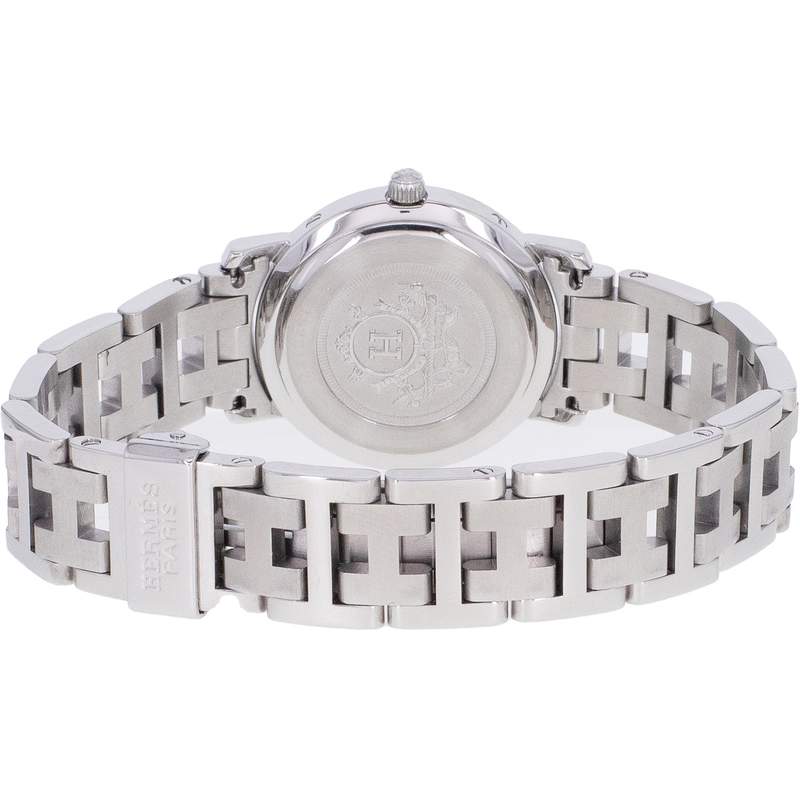 Montre d'occasion HERMES Clipper femme quartz bracelet acier - vue 3
