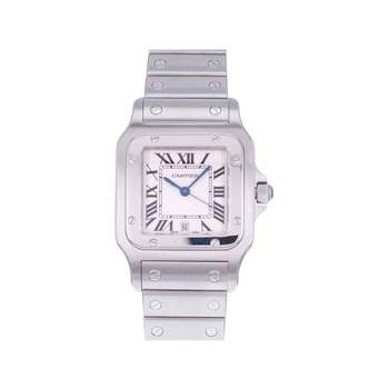 Montre d'occasion CARTIER Santos mixte quartz bracelet acier