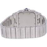 Montre d'occasion CARTIER Santos mixte quartz bracelet acier - vue 3