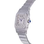 Montre d'occasion CARTIER Santos mixte quartz bracelet acier - vue D2