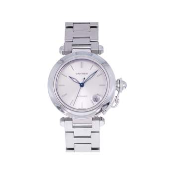 Montre d'occasion CARTIER Pasha femme automatique bracelet acier