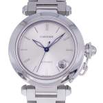 Montre d'occasion CARTIER Pasha femme automatique bracelet acier - vue D1