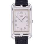 Montre d'occasion HERMES Cape Cod femme quartz bracelet cuir d'origine - vue D1
