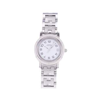 Montre d'occasion HERMES Clipper femme quartz bracelet acier