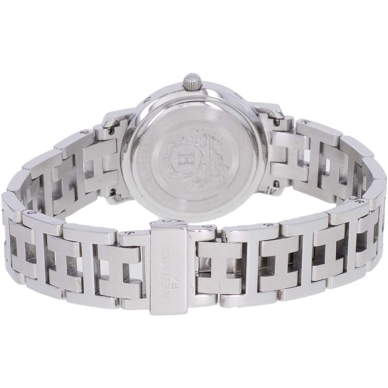 Montre d'occasion HERMES Clipper femme quartz bracelet acier - vue 3