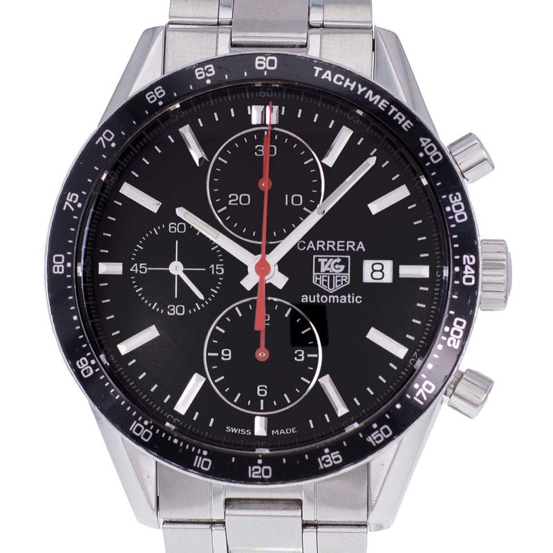 Montre d'occasion TAG HEUER Carrera homme automatique bracelet acier - vue D1