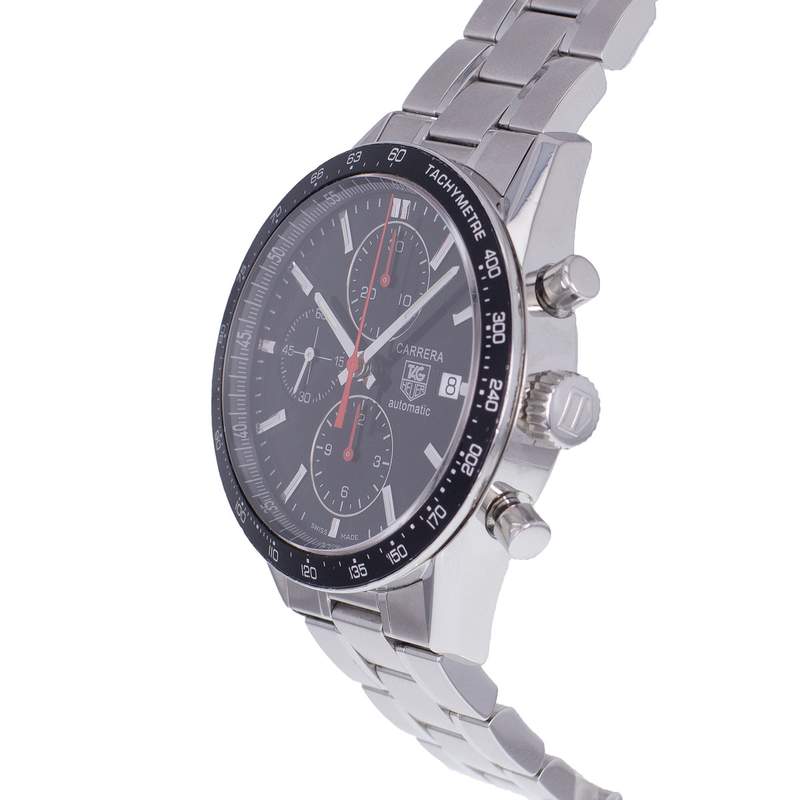 Montre d'occasion TAG HEUER Carrera homme automatique bracelet acier - vue D2