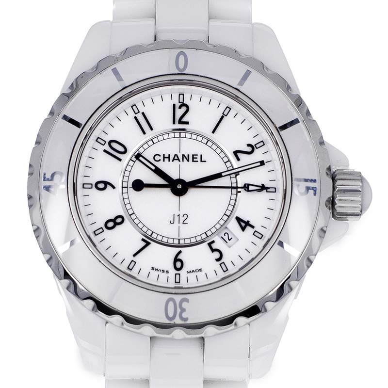 Montre d'occasion CHANEL J12 femme quartz bracelet céramique - vue D1