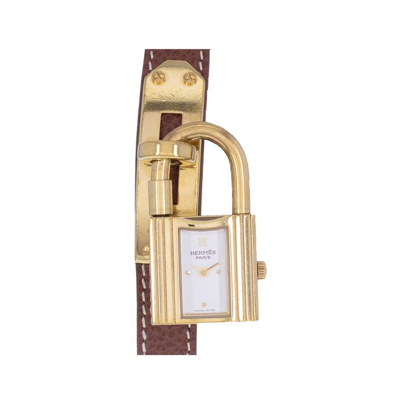 Montre d'occasion HERMES Kelly femme quartz bracelet cuir cresus - vue 1
