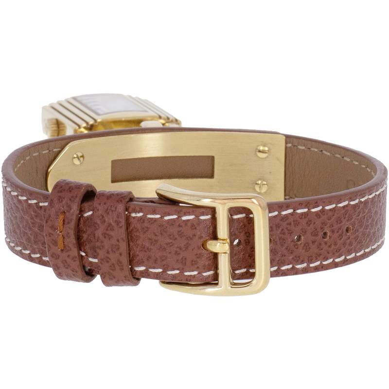Montre d'occasion HERMES Kelly femme quartz bracelet cuir cresus - vue 3