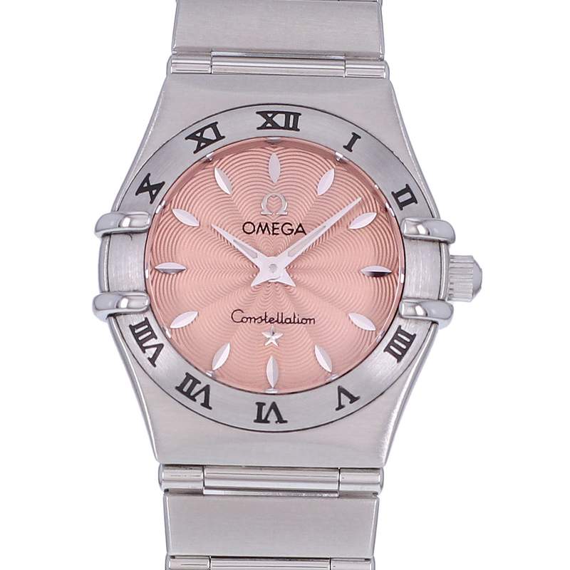 Montre d'occasion OMEGA Constellation femme quartz bracelet acier - vue D1