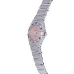 Montre d'occasion OMEGA Constellation femme quartz bracelet acier - vue D2
