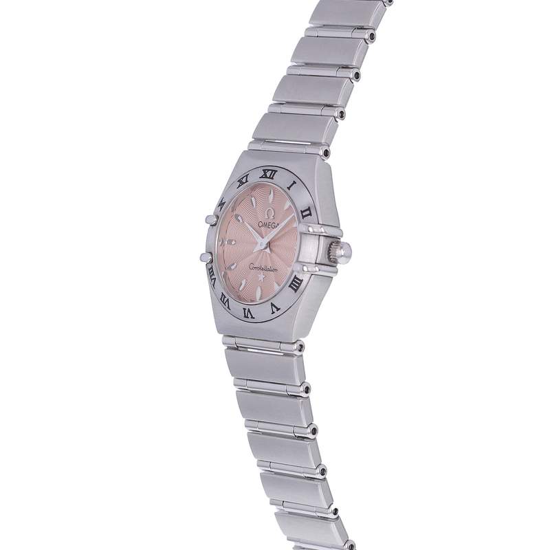 Montre d'occasion OMEGA Constellation femme quartz bracelet acier - vue D2
