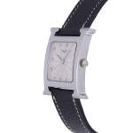 Montre d'occasion HERMES Heure H femme quartz bracelet cuir - vue D2