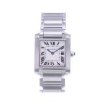 Montre d'occasion CARTIER Tank femme quartz bracelet acier - vue 1