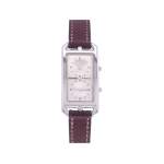 Montre d'occasion HERMES Cape Cod femme quartz bracelet cuir d'origine - vue 1