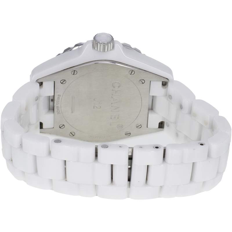 Montre d'occasion CHANEL J12 femme automatique bracelet céramique - vue 3