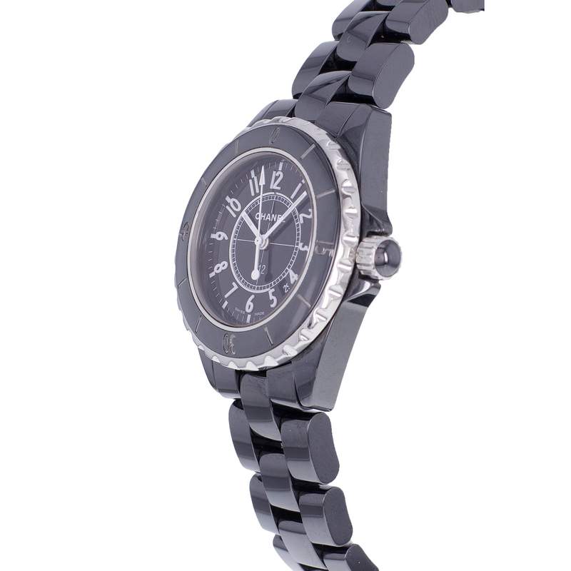 Montre d'occasion CHANEL J12 femme quartz bracelet céramique - vue D2