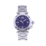 Montre d'occasion CARTIER Pasha femme automatique bracelet acier - vue 1